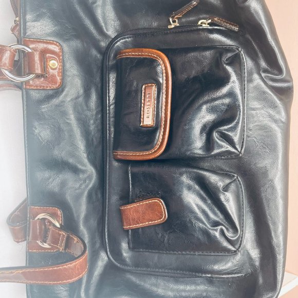 Rosetti Navy Faux Leather Tote Bag – Vintage Late 1990s / Early 2000s - Picture 12 of 12